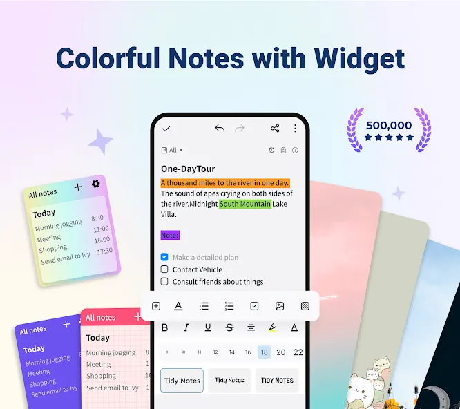 Color Notes, Notebook, Notepad screenshot 1