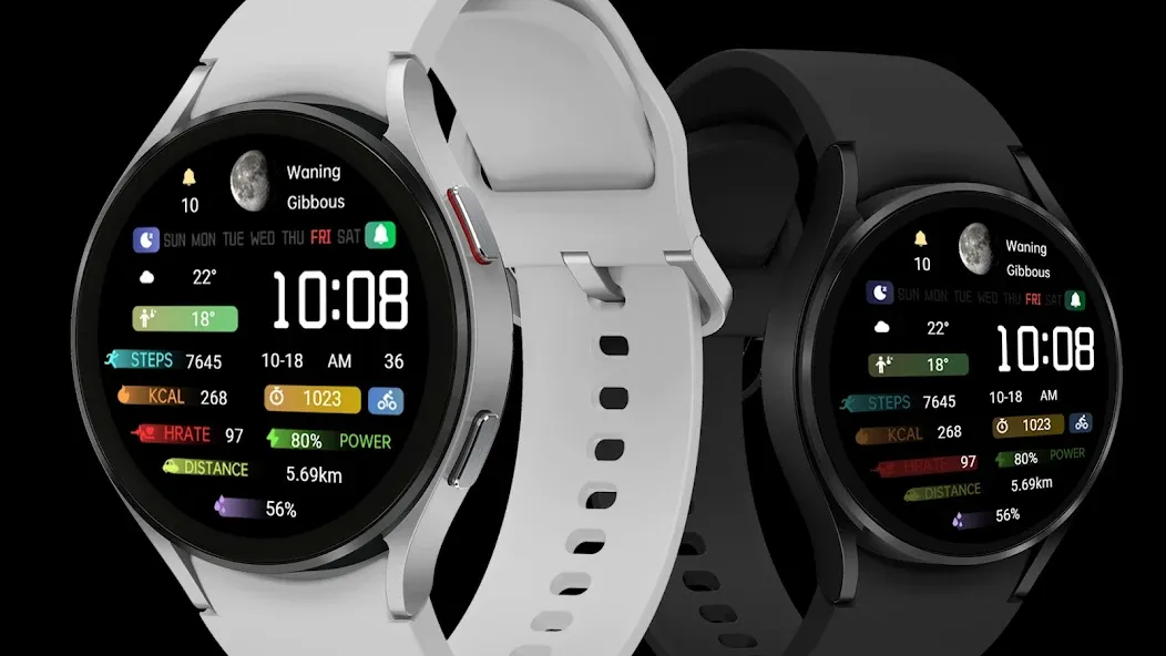 Colorful Icon Tail ZKin Watch screenshot 1