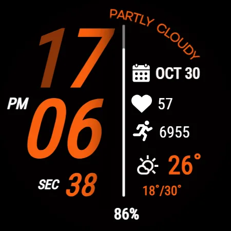 Sport Digital Edge WatchFace screenshot 23