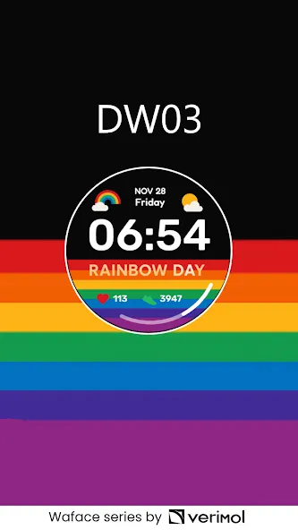 DW03 Rainbow - Colorful Theme screenshot 1