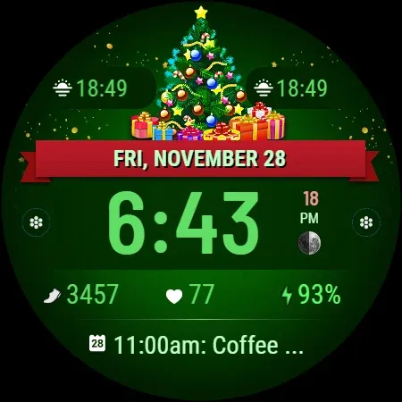 VF01 Christmas Watch Face screenshot 25