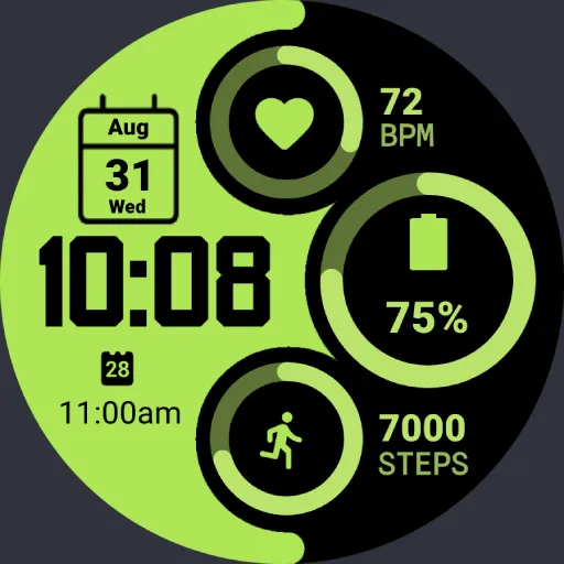 MPW01 Digital Watch Face screenshot 11