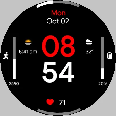 Pixel Clean Watch Face screenshot 13