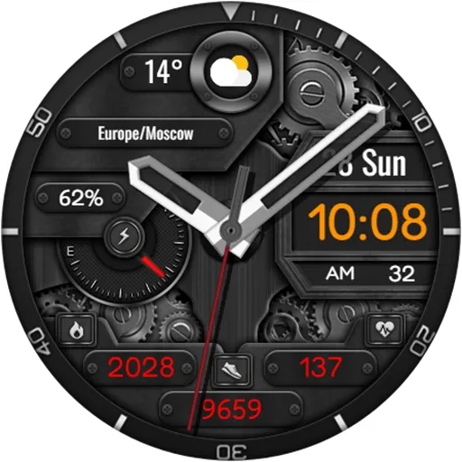 Hybrid NOMATO URX98 Watch face screenshot 14