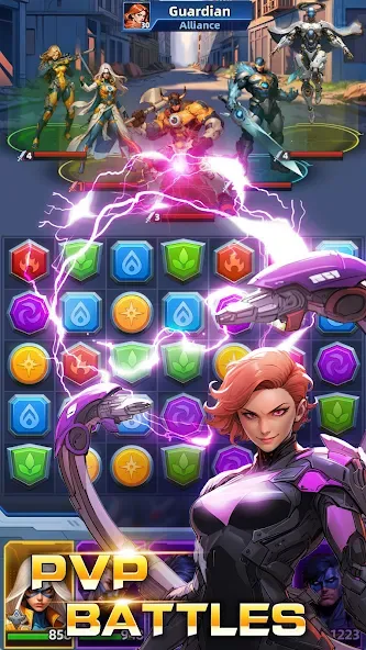 Superhero & Puzzles Match3 RPG screenshot 4