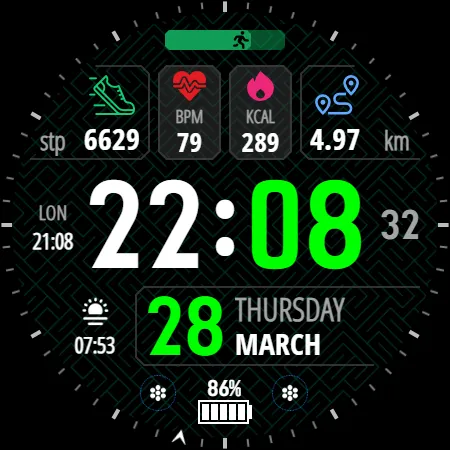 Activity Dash Watch Face screenshot 24