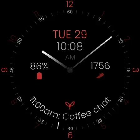 Minimal Black v31 Watch Face screenshot 10