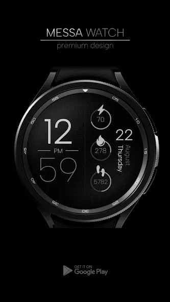 Digital Minimal Watch Face IO screenshot 3