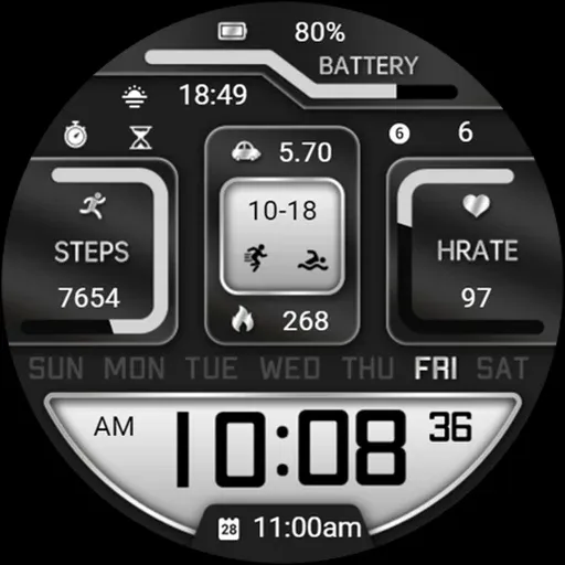 Geometry Silver ZKin Watch screenshot 8