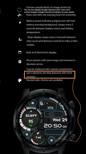 Digital Watch Face CUE111 screenshot 2