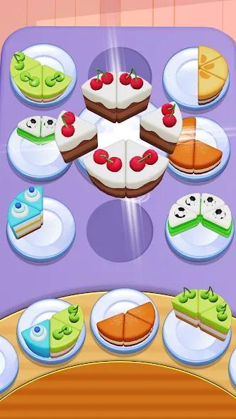 Cake Sort - clasificar tartas screenshot 3