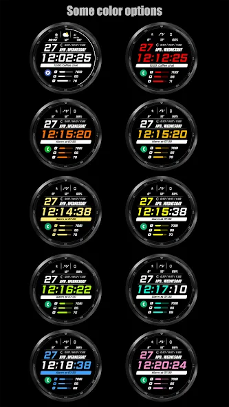 WFP 243 Sporty watch face screenshot 2