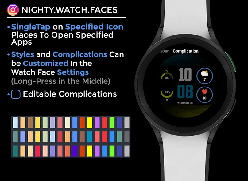 Nighty Digital 26 - watch face screenshot 6