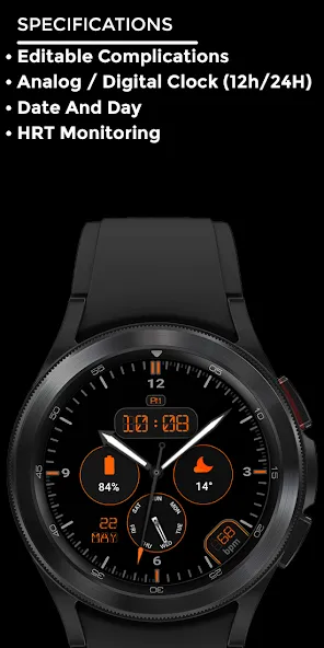 Ortanight - watch face screenshot 4