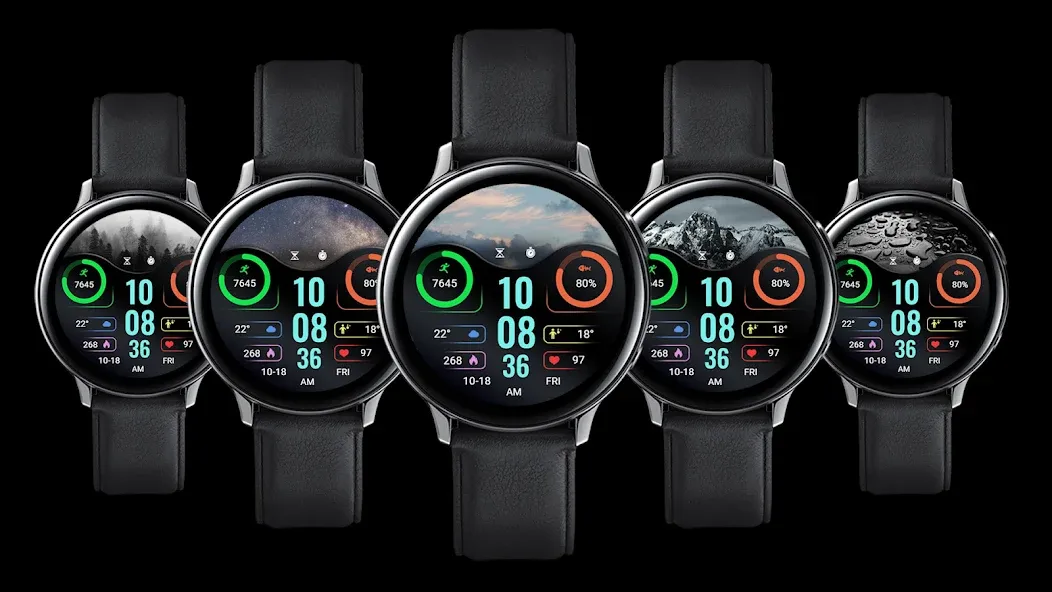 ZKin WatchFace Elegant Weather screenshot 1