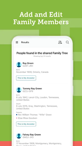 FamilySearch Tree screenshot 5