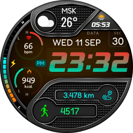 Digital Berulyk Watch Face screenshot 11