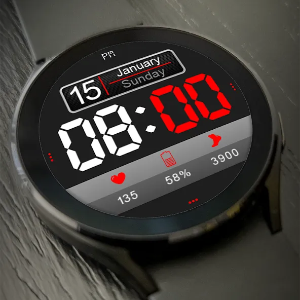 Digital Watch Face Key 014 screenshot 2