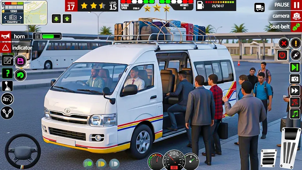 City Mini bus Driving Games screenshot 1