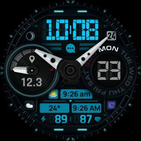 SH060 Watch Face, WearOS watch screenshot 16