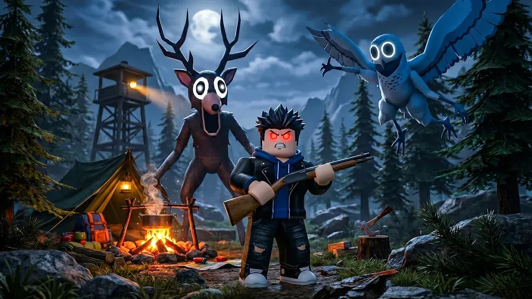 99 Nights Forest Survival 3D screenshot 5