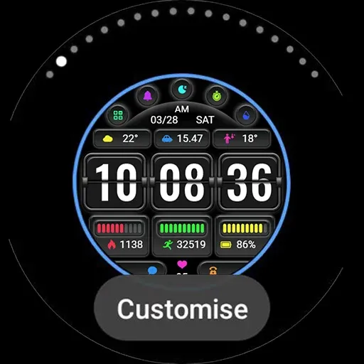 Page Turning Clock ZKin Watch screenshot 44