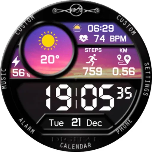 NTV352 - Digital Pro watchface screenshot 23