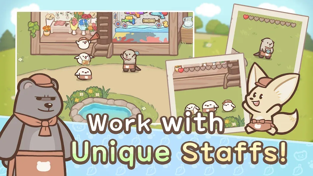 Welcome! Otter Town: cute game screenshot 4