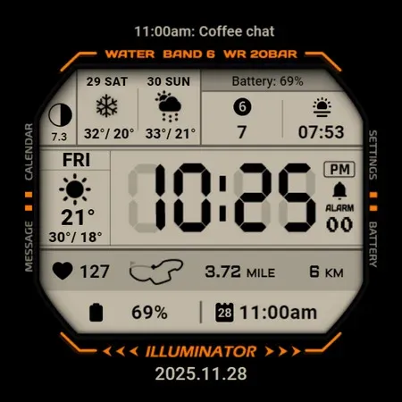ACRO Multi G Digital Watchface screenshot 26