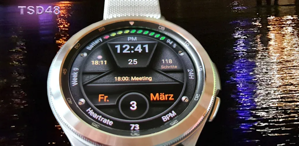 TSD48 Digital Watch Face screenshot 1