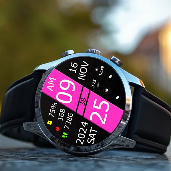 Key WF53 Digital Watch Face screenshot 5