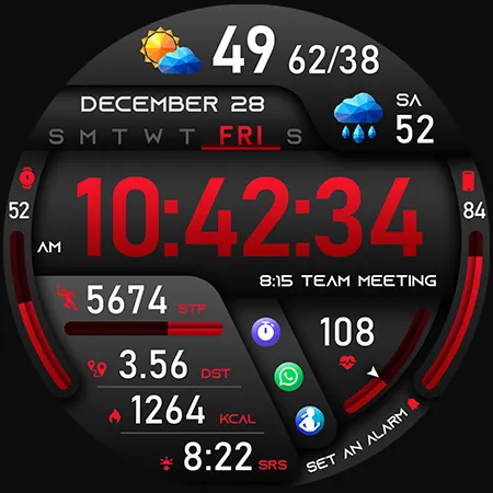 PER49 Digital Watch Face screenshot 45