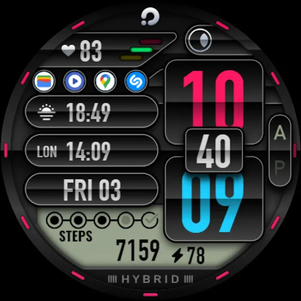 PRADO 06 Hybrid Watch Face screenshot 8