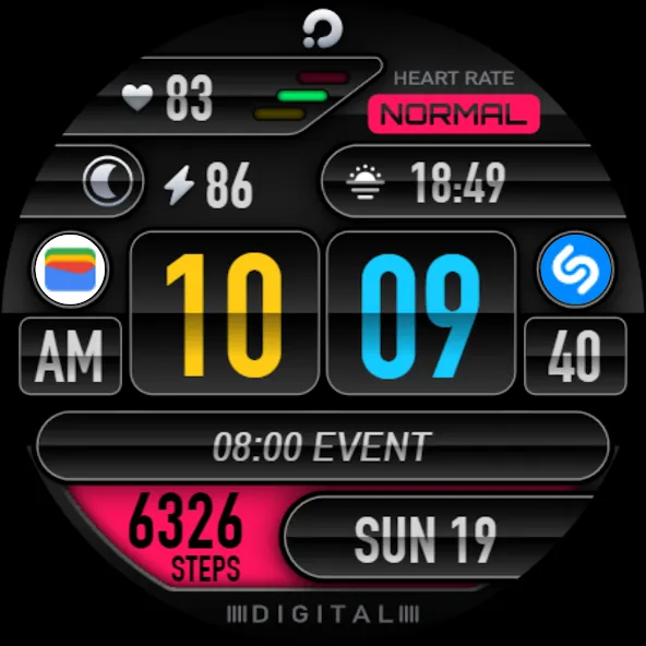 PRADO 05 Digital Watch Face screenshot 12