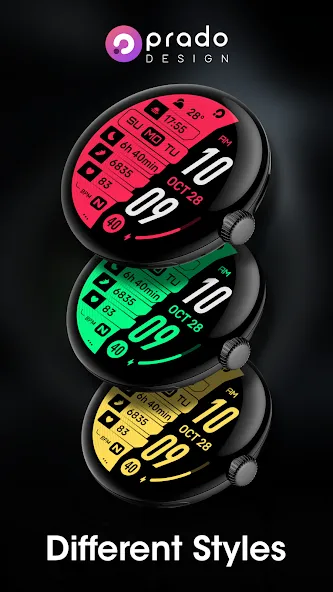 PRADO 39 Digital Watch Face screenshot 5