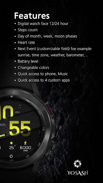 A395 Minimal Wear OS Face screenshot 3