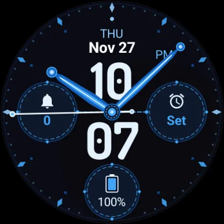 Numbers Cyan Watch Face screenshot 5