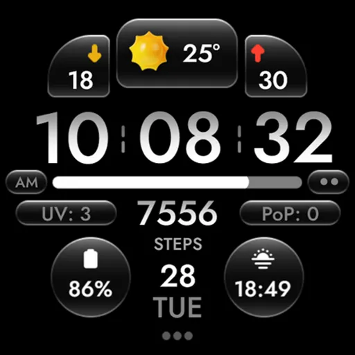 OMG 452 - Digital Watch Face screenshot 31