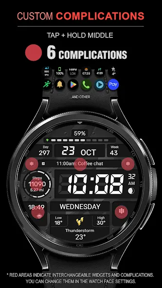 WFP 129 Military watch face screenshot 3