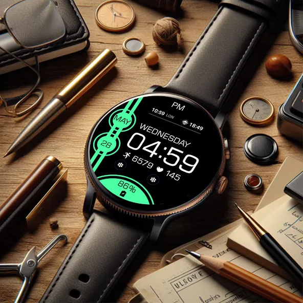 Key WF82 Digital Watch Face screenshot 3