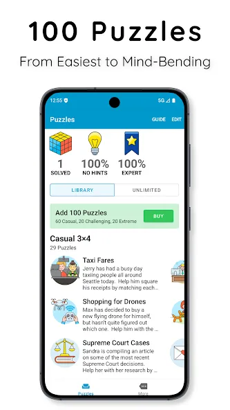 Logic Grid Puzzles: Brain Game screenshot 2