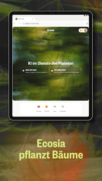 Ecosia Klimapositiver Browser screenshot 8
