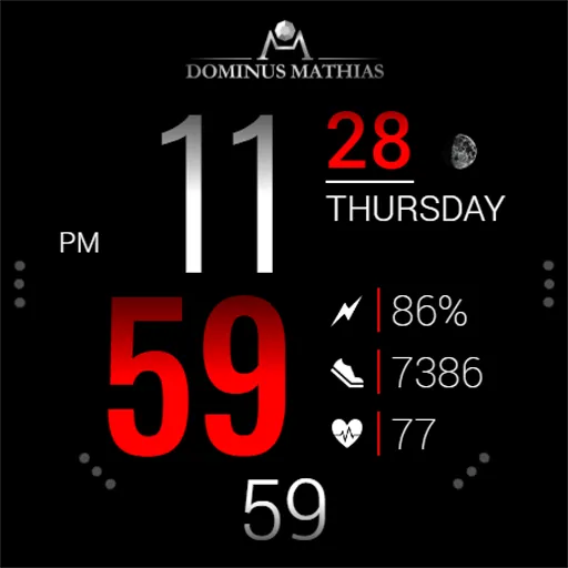 DM043 Digital Watch Face screenshot 7