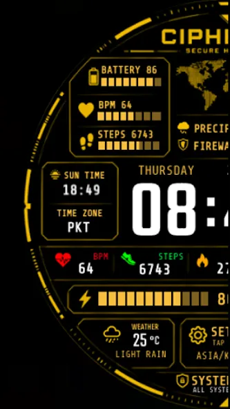 Cipher 0̸x Watch Face screenshot 2