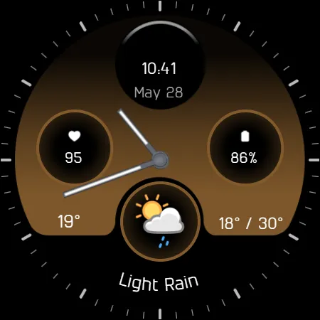 Analog watchface A4 screenshot 23