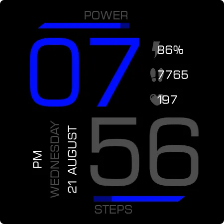 Key073 Digital Watch Face screenshot 27