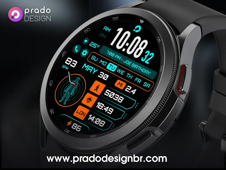 PRADO 33 Cyber Wacth Face screenshot 8