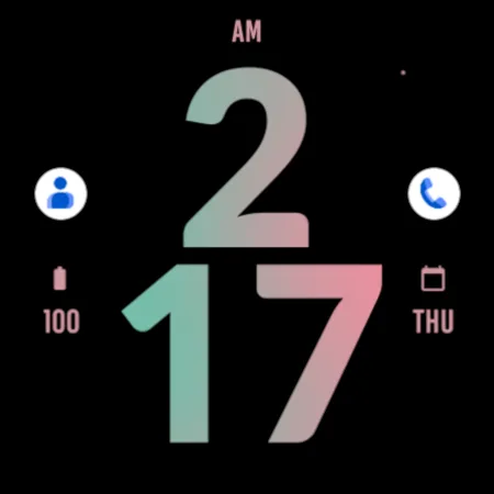 Big Pastel Watch Face screenshot 6