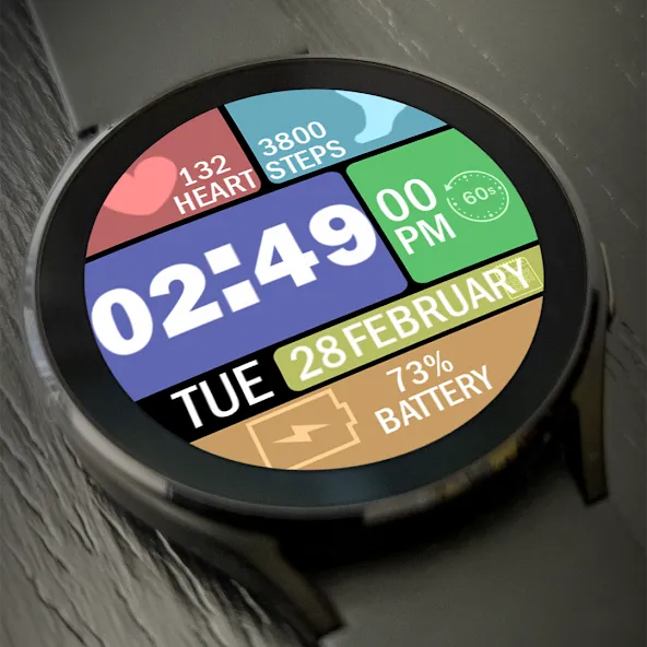 Key021 Digital Watch Face screenshot 2