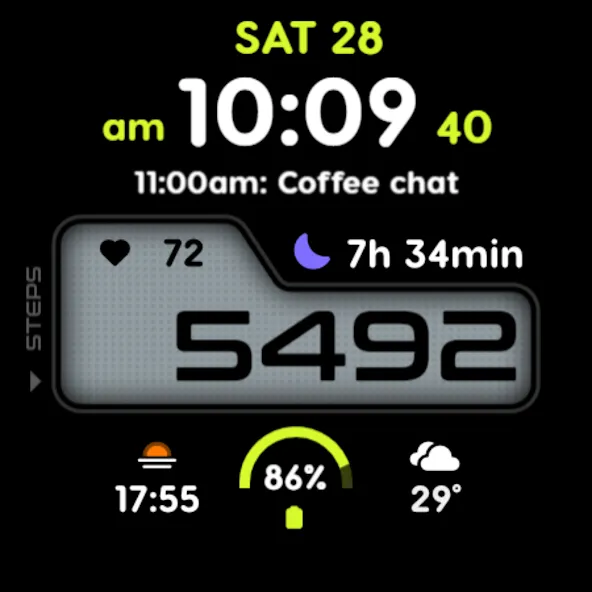 PRADO 73 Digital Watch Face screenshot 11